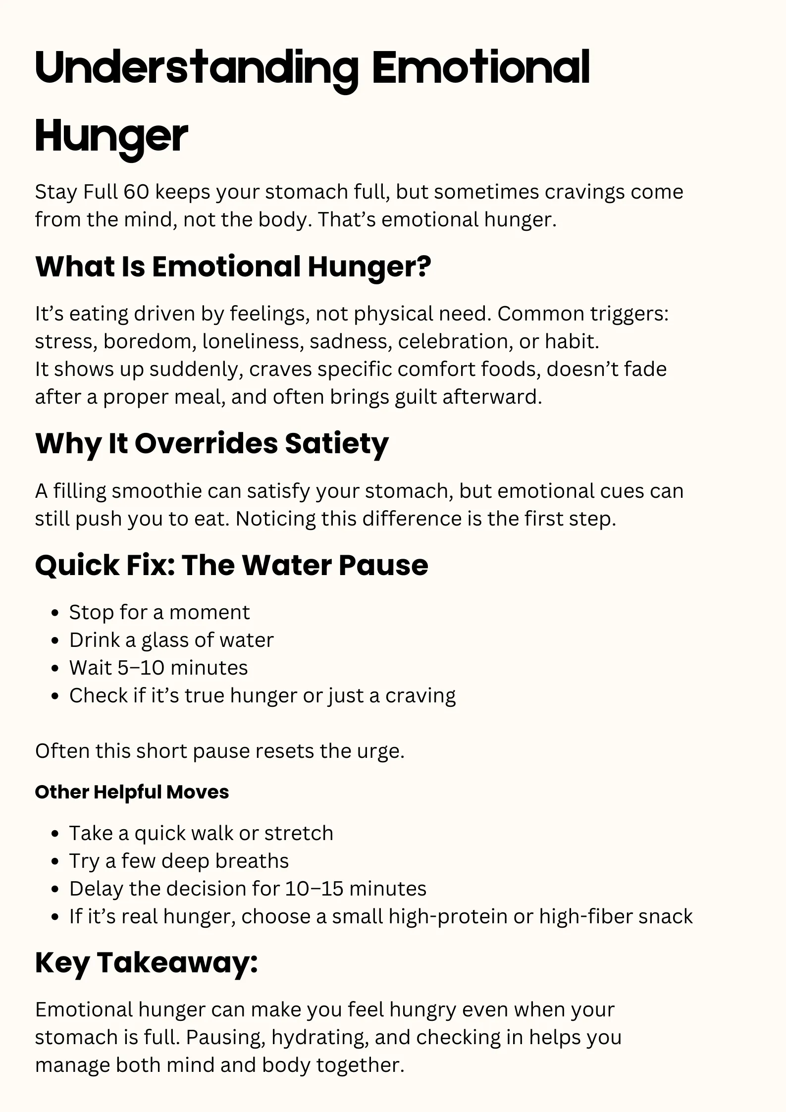 Emotional Hunger Guide